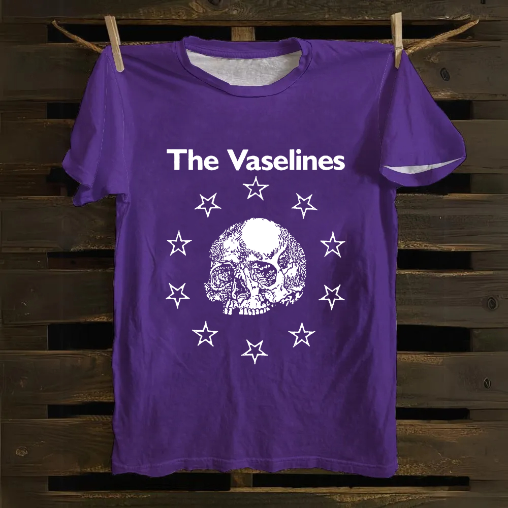 Unisex Vintage The Vaselines Rock Band  Cotton T-Shirt