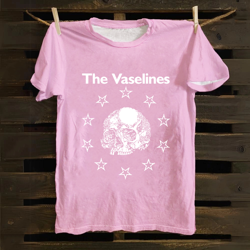 Unisex Vintage The Vaselines Rock Band  Cotton T-Shirt