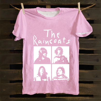 Unisex Vintage The Raincoats Punk Band Cotton T-Shirt
