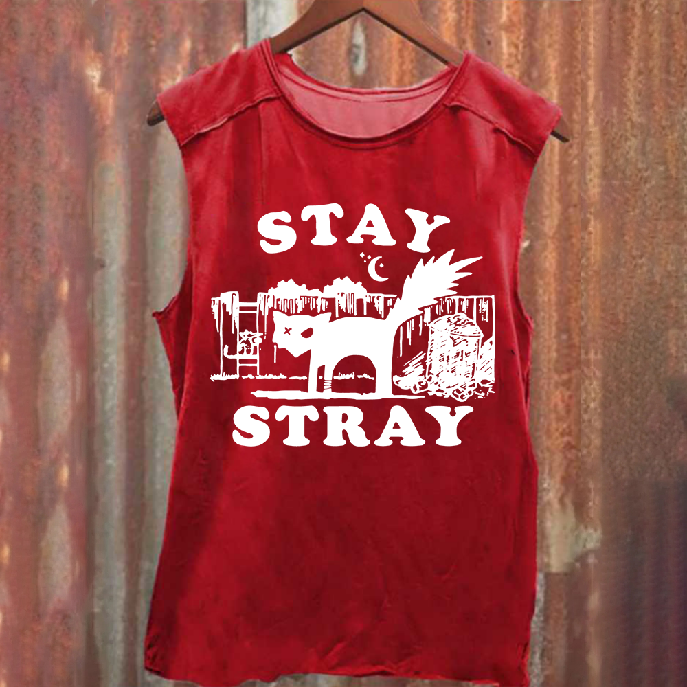 Stray Cat Funny Retro Graphic Unisex Classic Tank Top