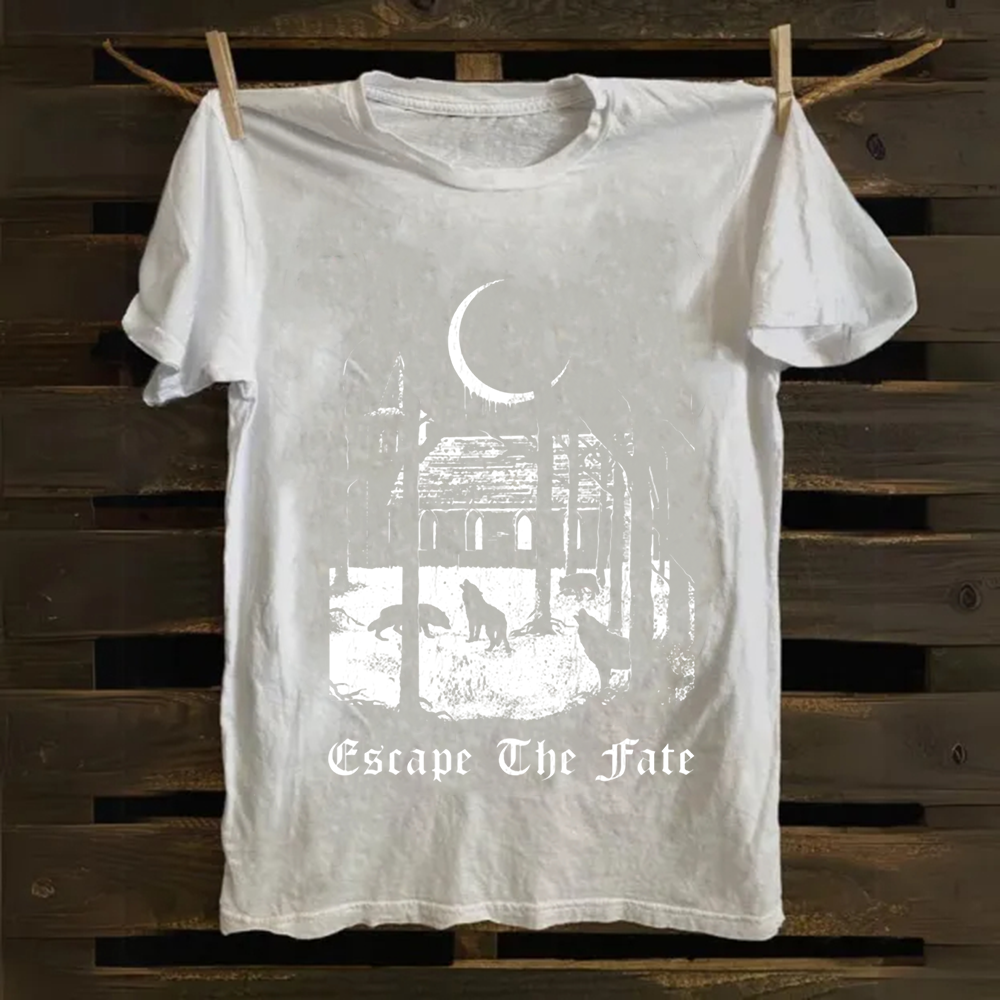 Unisex Vintage Escape the Fate Band  Cotton T-Shirt