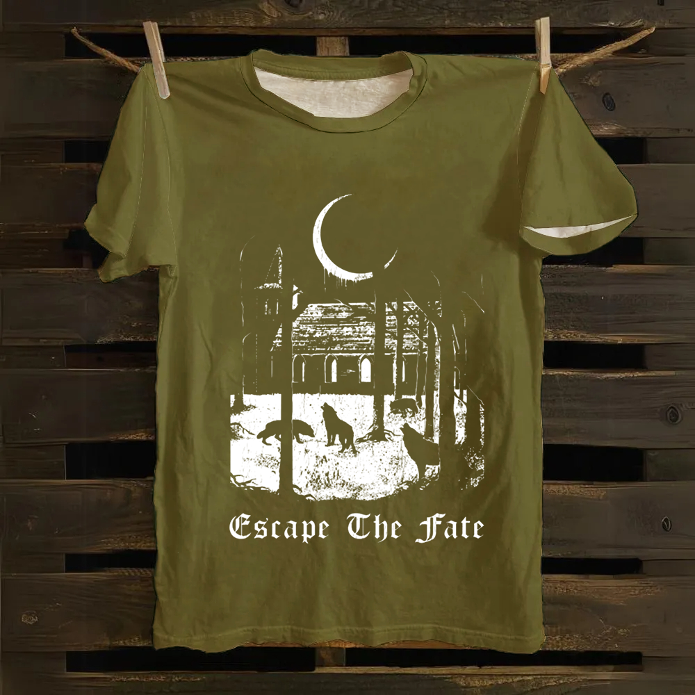 Unisex Vintage Escape the Fate Band  Cotton T-Shirt