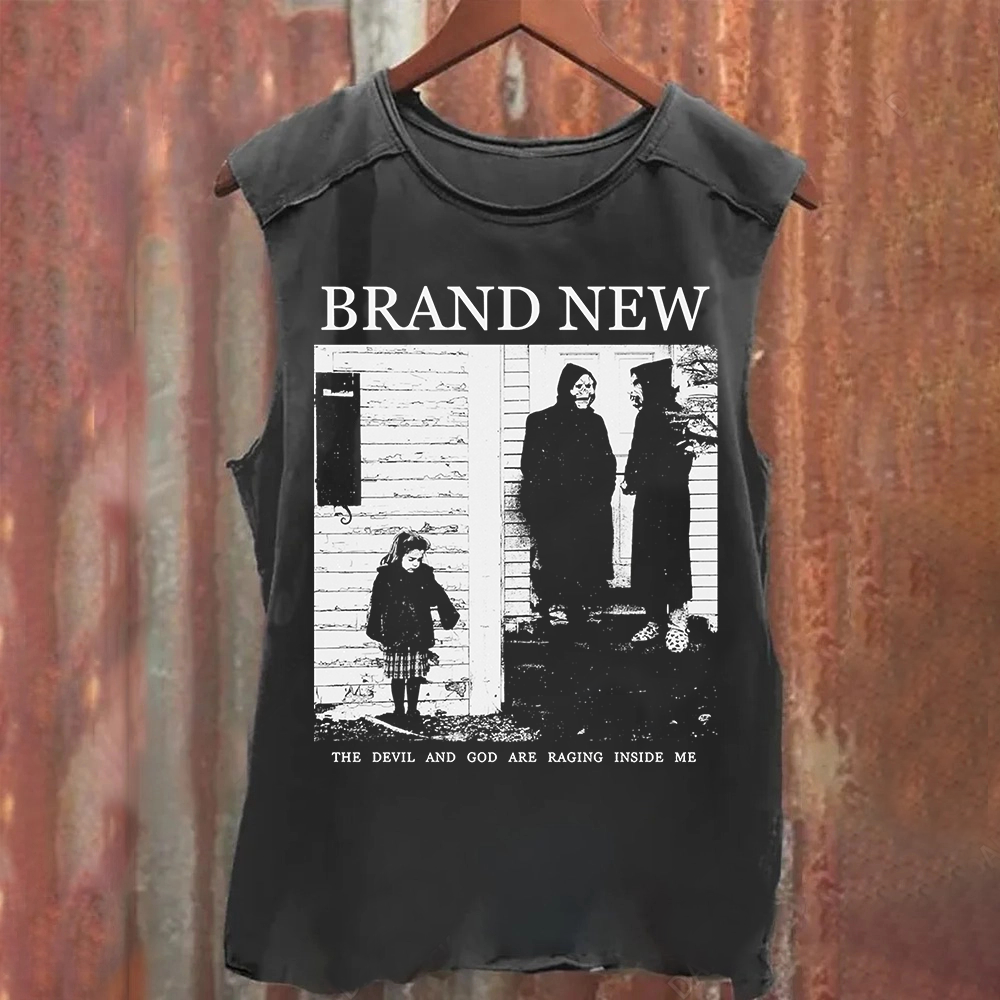 Washed Brand New Band Tank Top