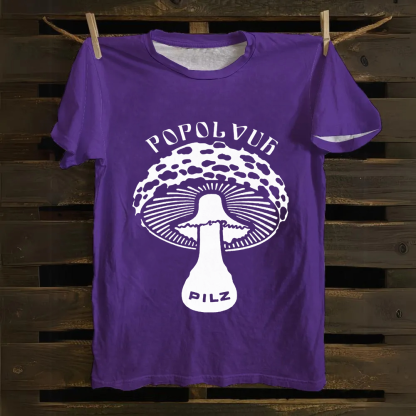 Unisex Vintage  Popol Vuh Rock Band Cotton T-Shirt