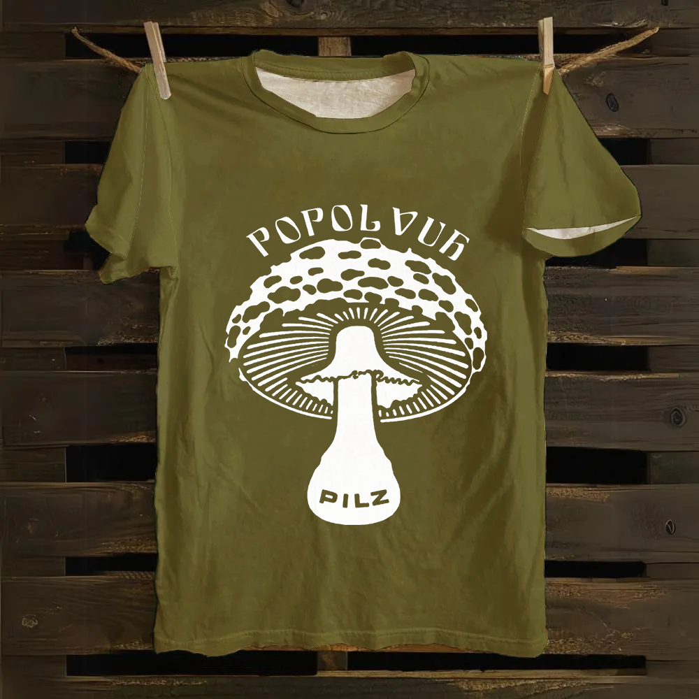 Unisex Vintage  Popol Vuh Rock Band Cotton T-Shirt