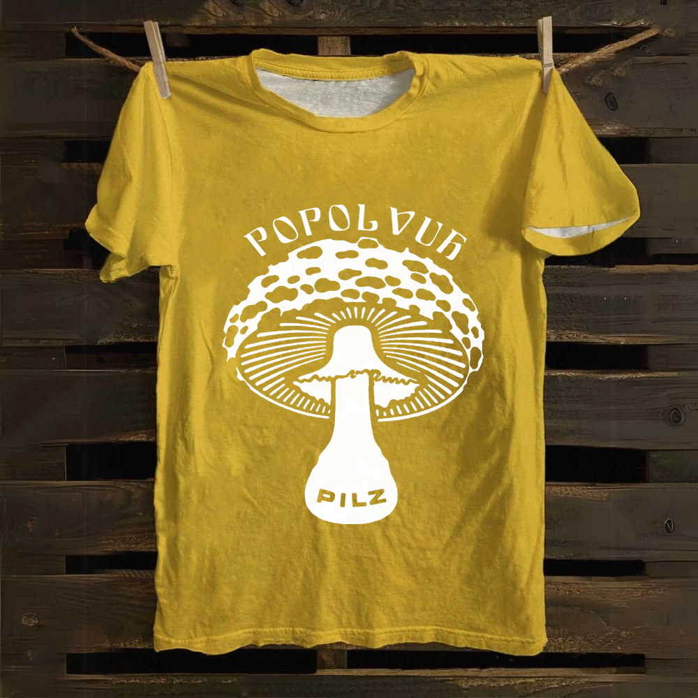 Unisex Vintage  Popol Vuh Rock Band Cotton T-Shirt