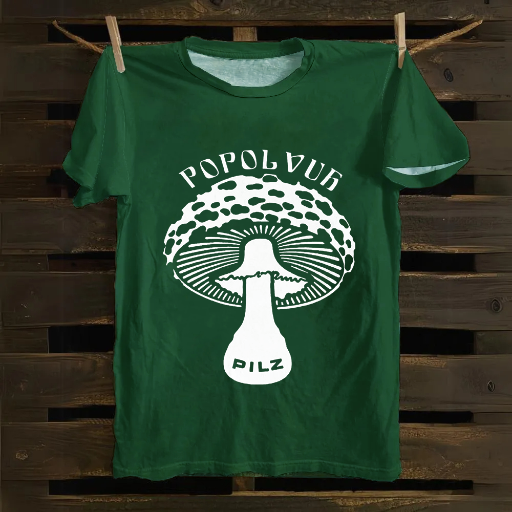 Unisex Vintage  Popol Vuh Rock Band Cotton T-Shirt
