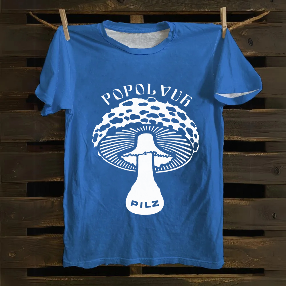Unisex Vintage  Popol Vuh Rock Band Cotton T-Shirt