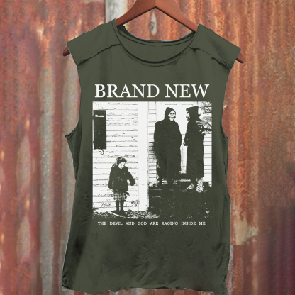Washed Brand New Band Tank Top