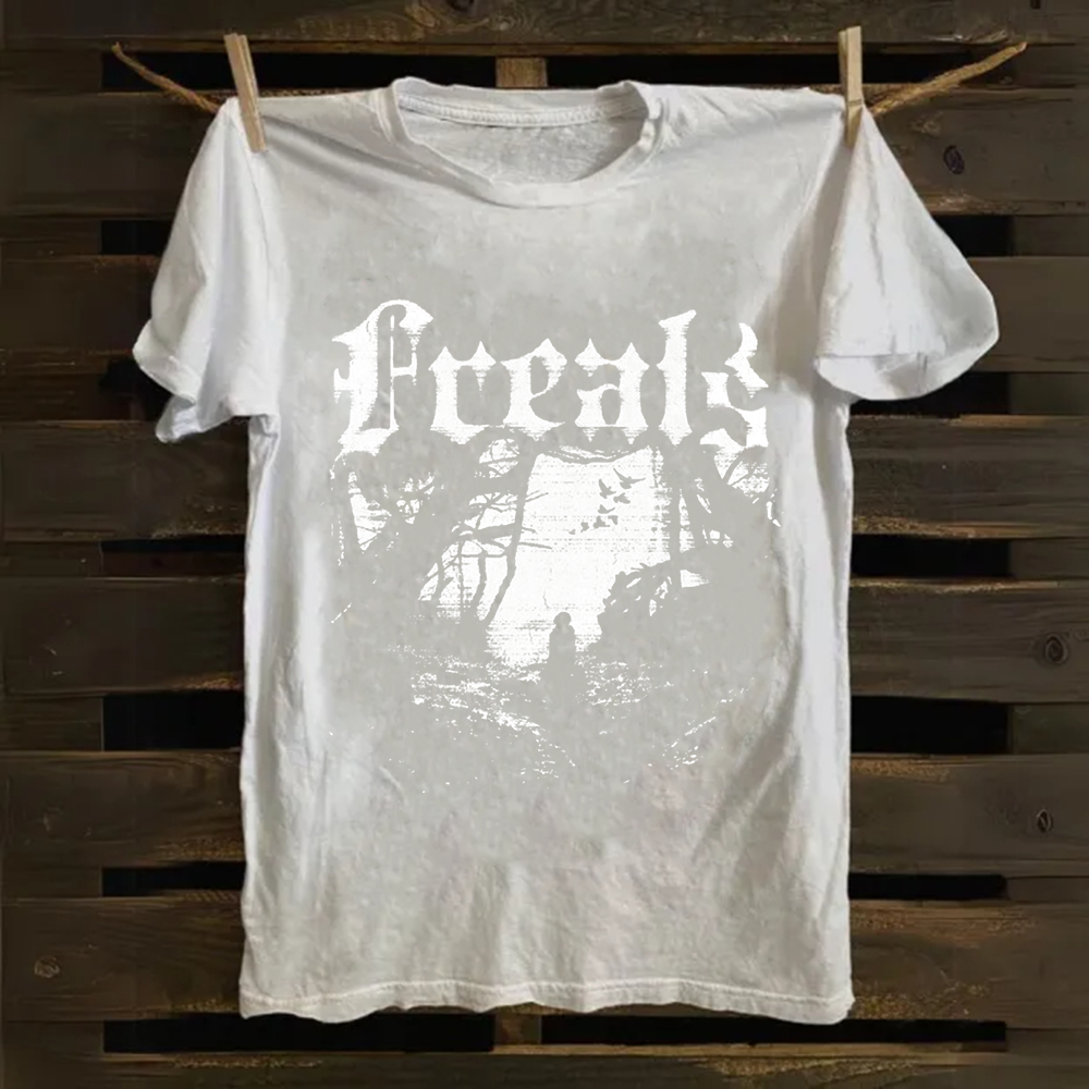 Unisex Vintage Freaks Horror Movie Cotton T-Shirt