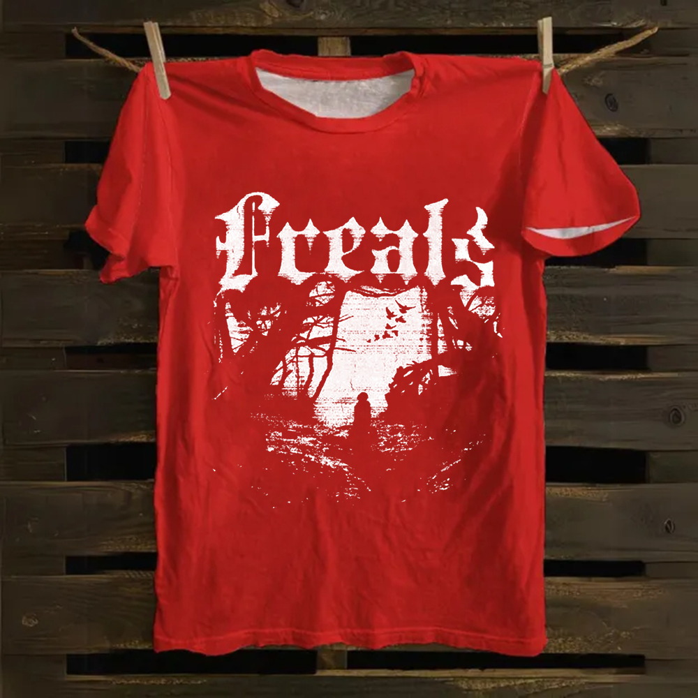 Unisex Vintage Freaks Horror Movie Cotton T-Shirt