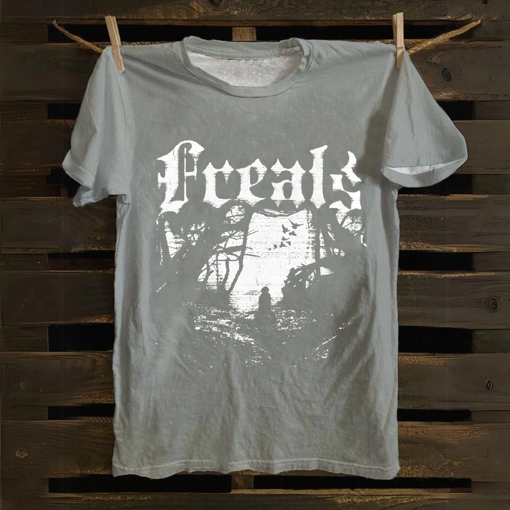 Unisex Vintage Freaks Horror Movie Cotton T-Shirt