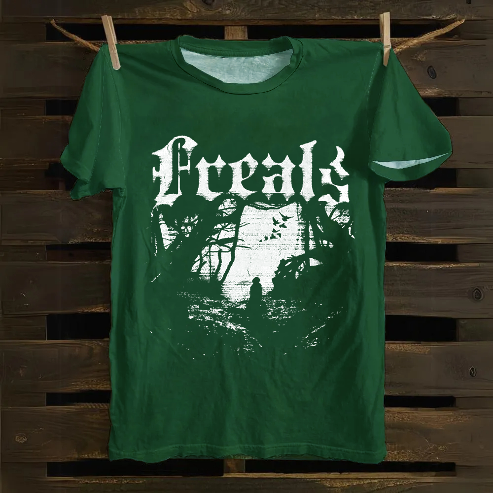Unisex Vintage Freaks Horror Movie Cotton T-Shirt