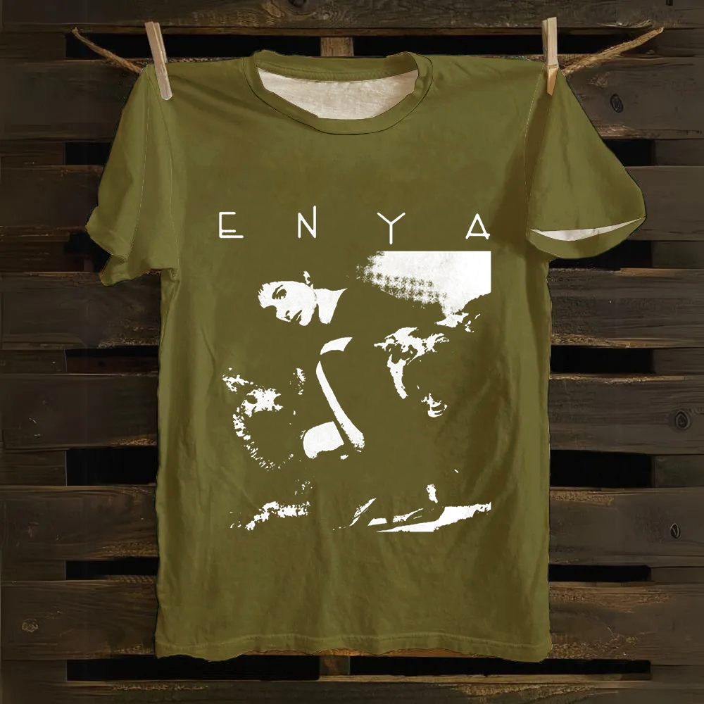 Unisex Vintage  Enya Singer Cotton T-Shirt