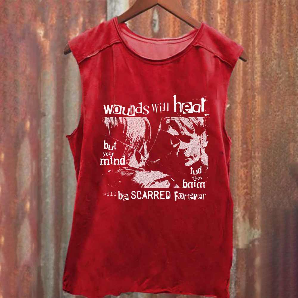 Unisex Vintage Washed Silent Hill Horror Movie Tank Top