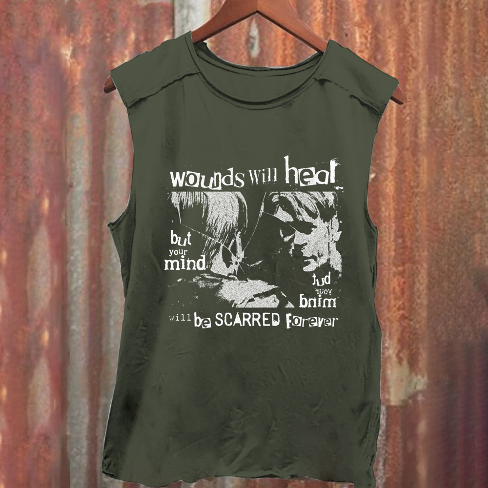Unisex Vintage Washed Silent Hill Horror Movie Tank Top