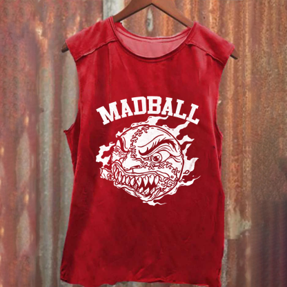 Unisex Vintage Washed  Madball Band  Tank Top