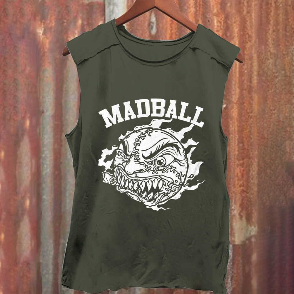 Unisex Vintage Washed  Madball Band  Tank Top