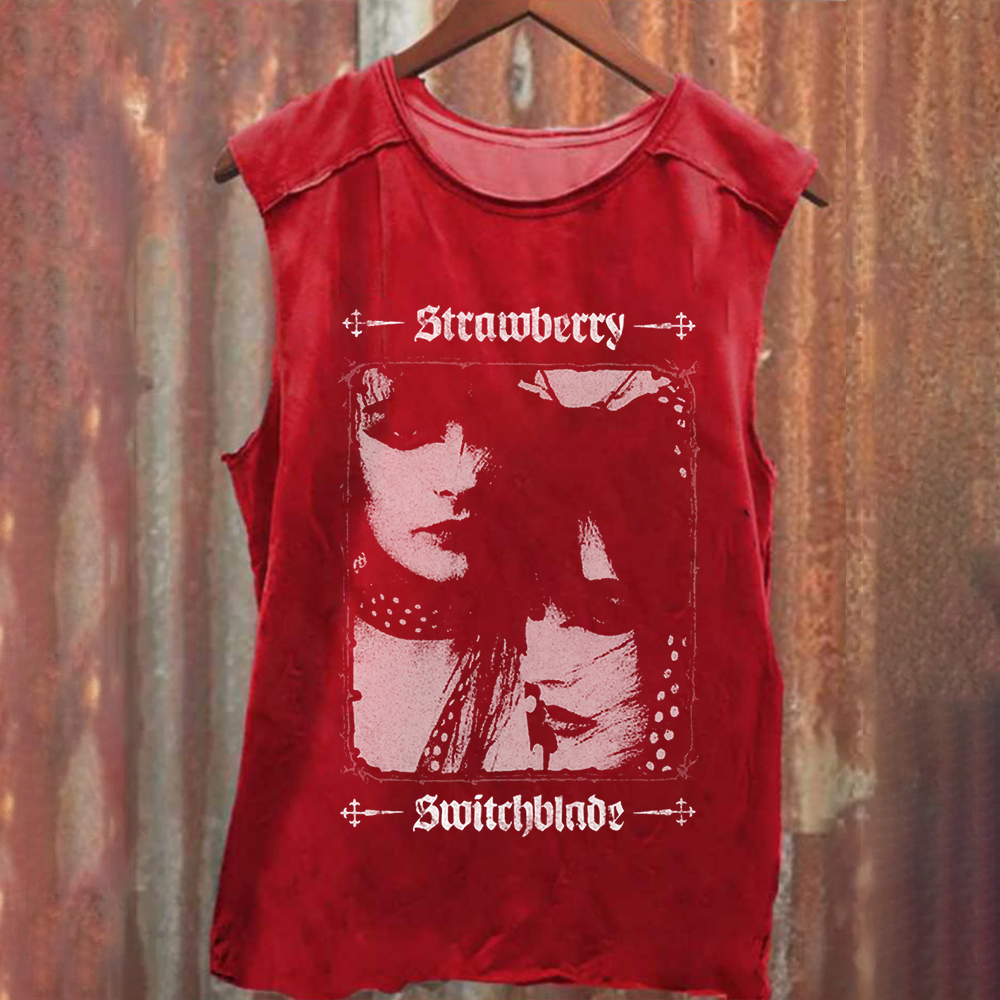 Unisex Vintage Washed Tortoise Band Tank Top