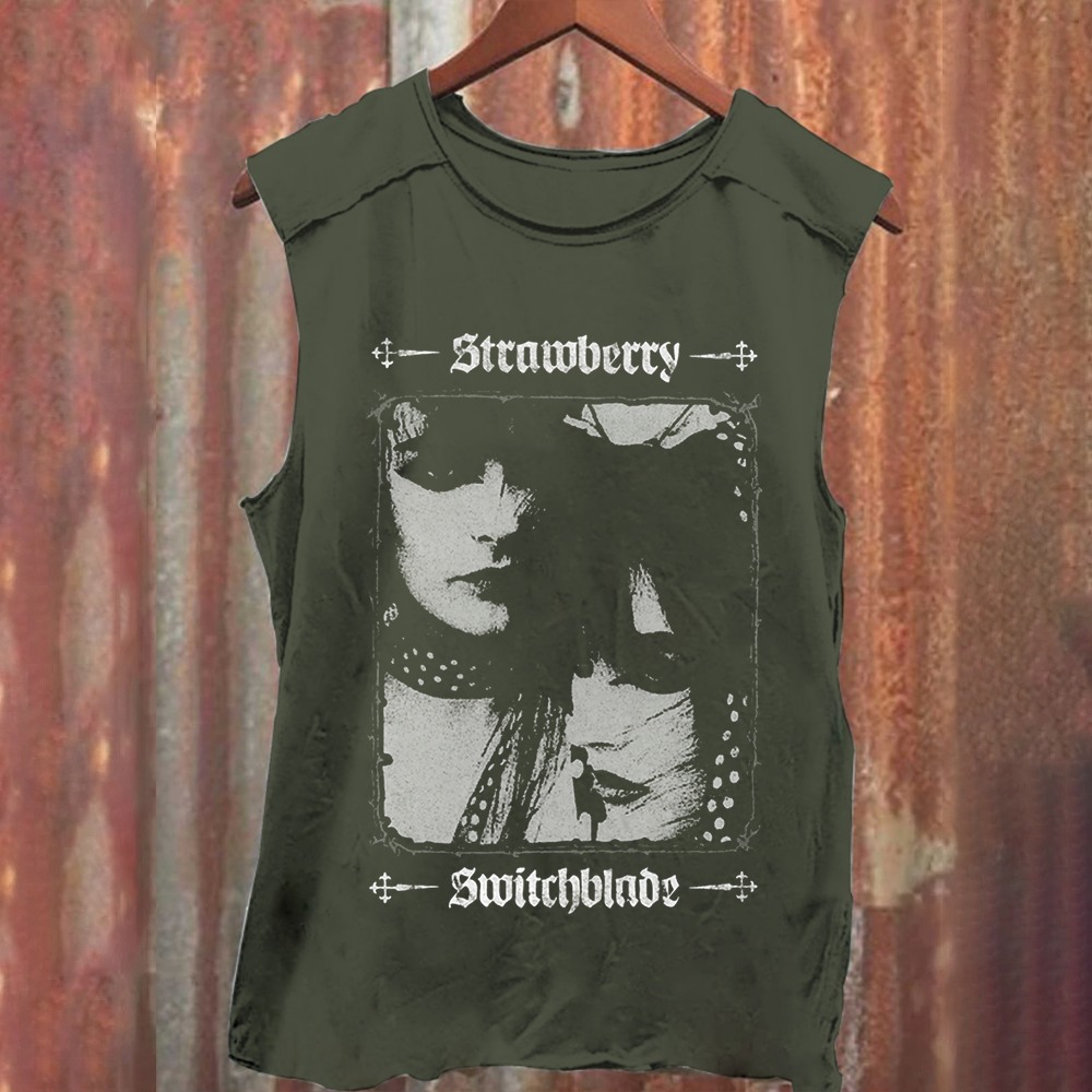 Unisex Vintage Washed Tortoise Band Tank Top