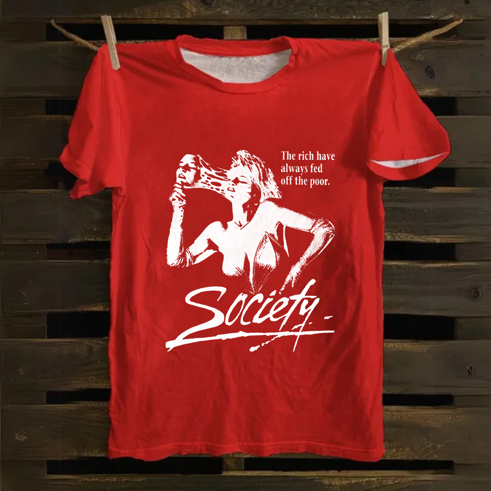 Unisex Vintage Society Film Horror Movie Cotton T-Shirt