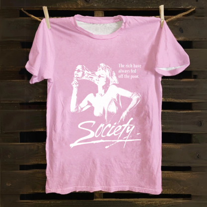 Unisex Vintage Society Film Horror Movie Cotton T-Shirt