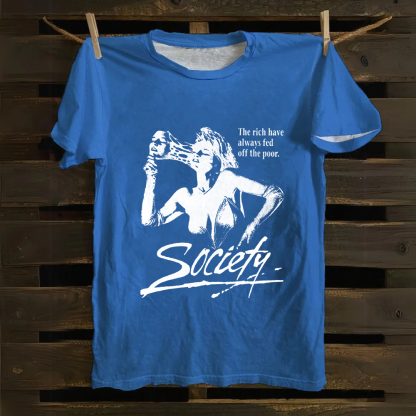 Unisex Vintage Society Film Horror Movie Cotton T-Shirt