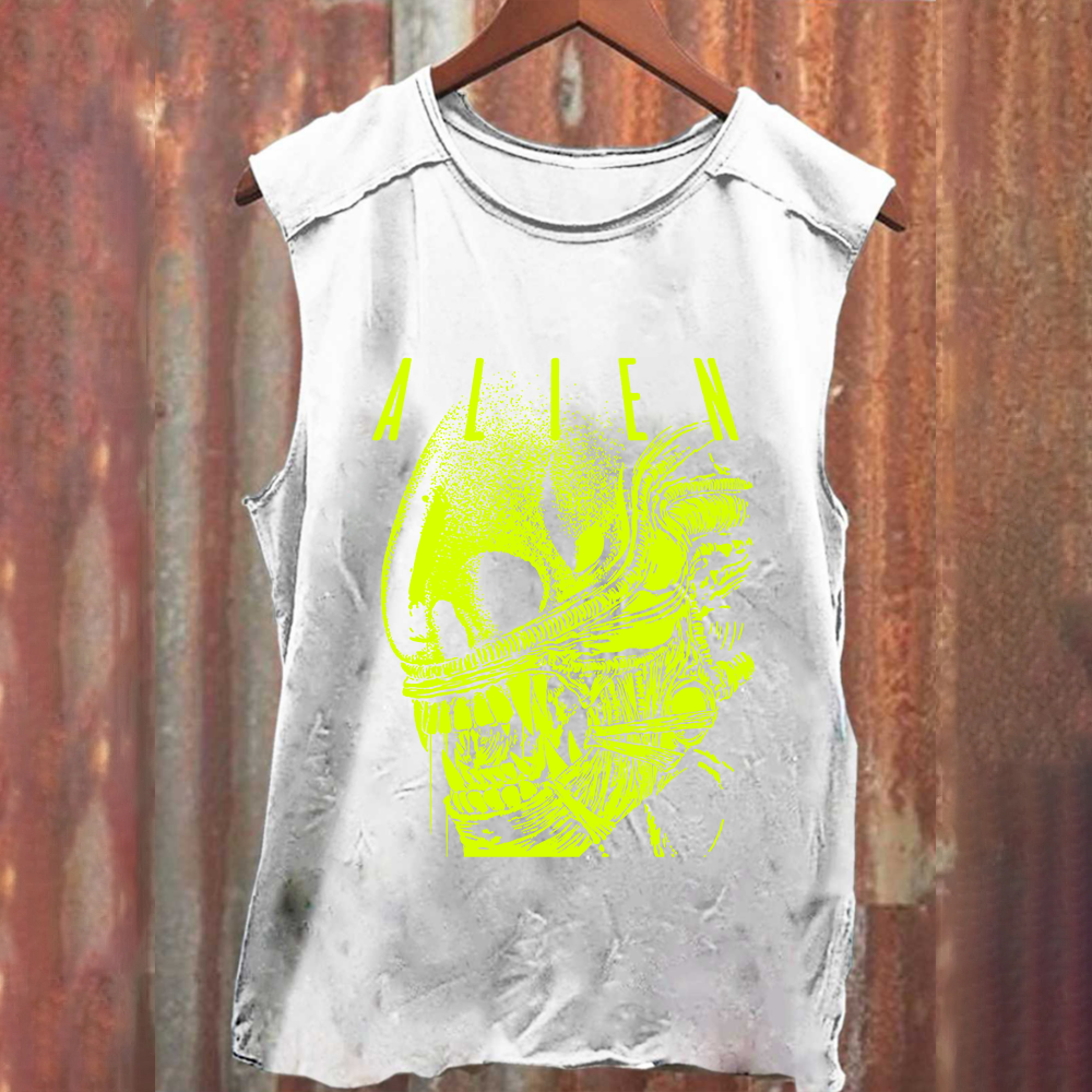Unisex Vintage Alien Movie Poster Prin Tank Top