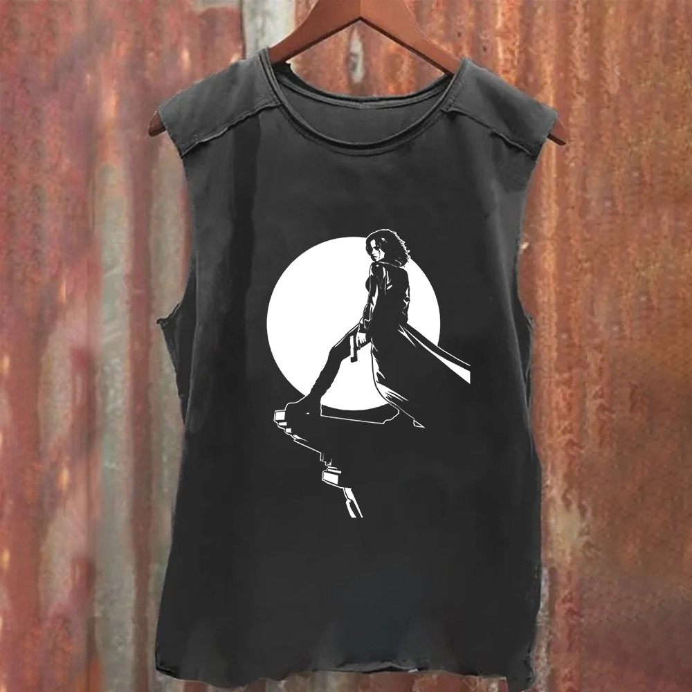 Unisex Vintage Washed Underworld Movie  Tank Top