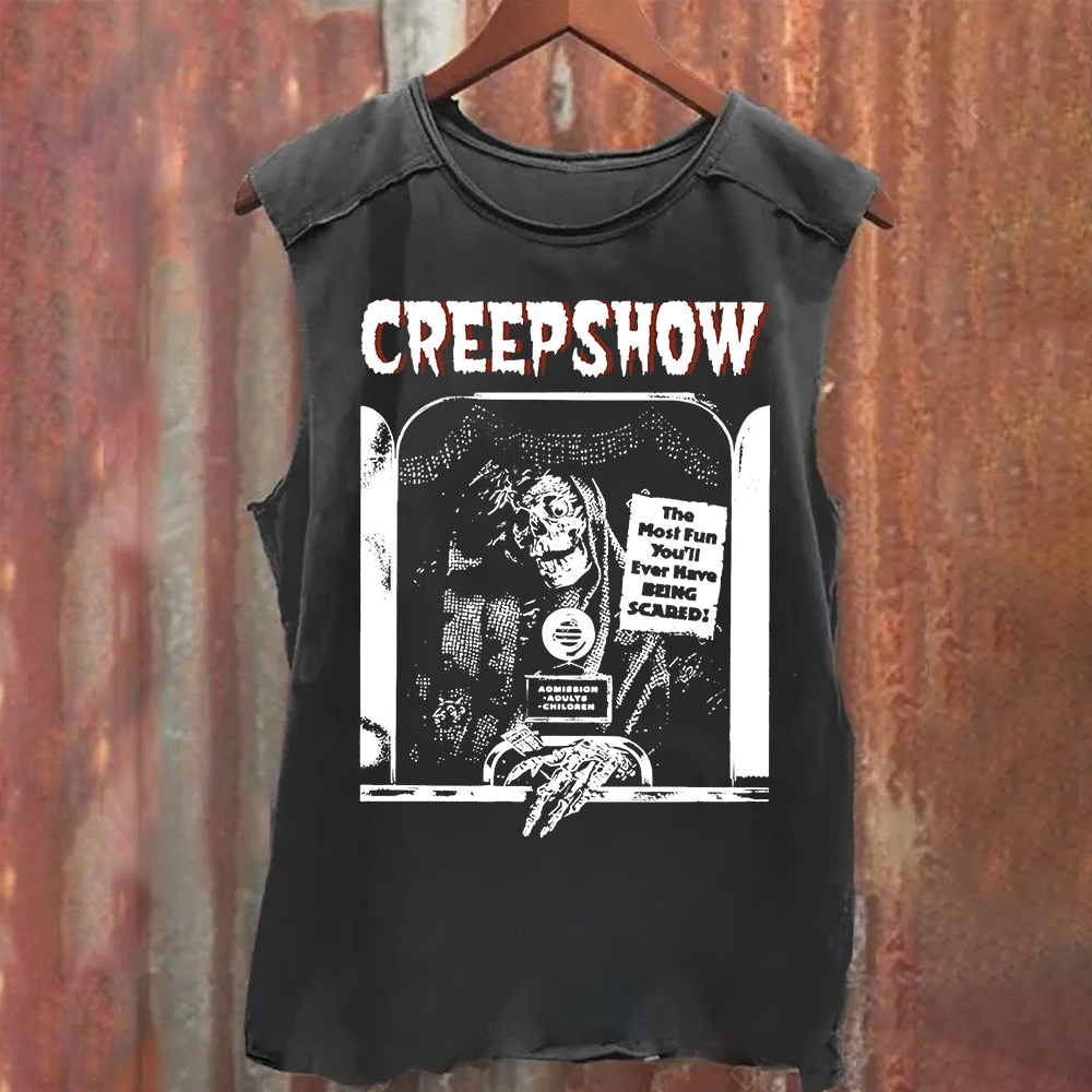 Unisex Washed  Creepshow Horror Movie Tank Top