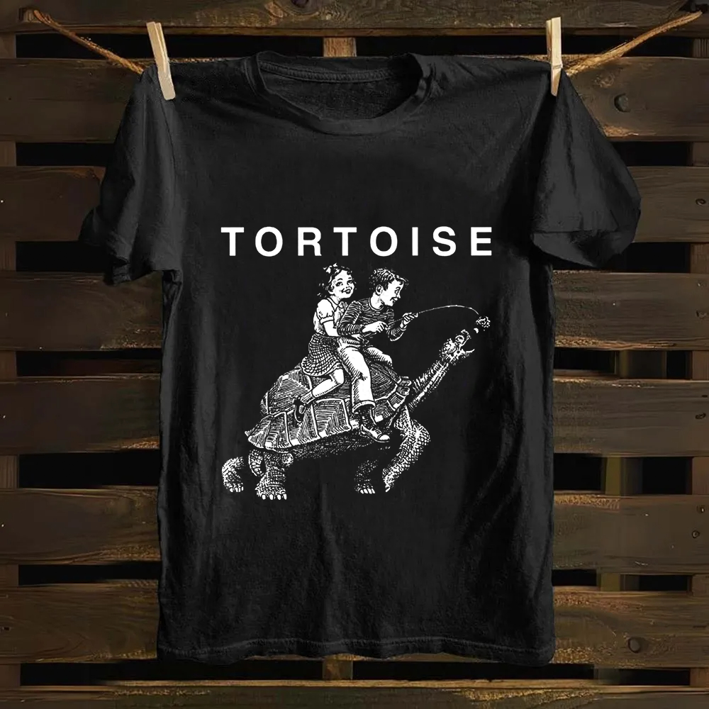 Unisex Vintage Tortoise Band Cotton T-Shirt