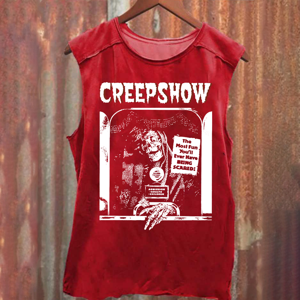Unisex Washed  Creepshow Horror Movie Tank Top