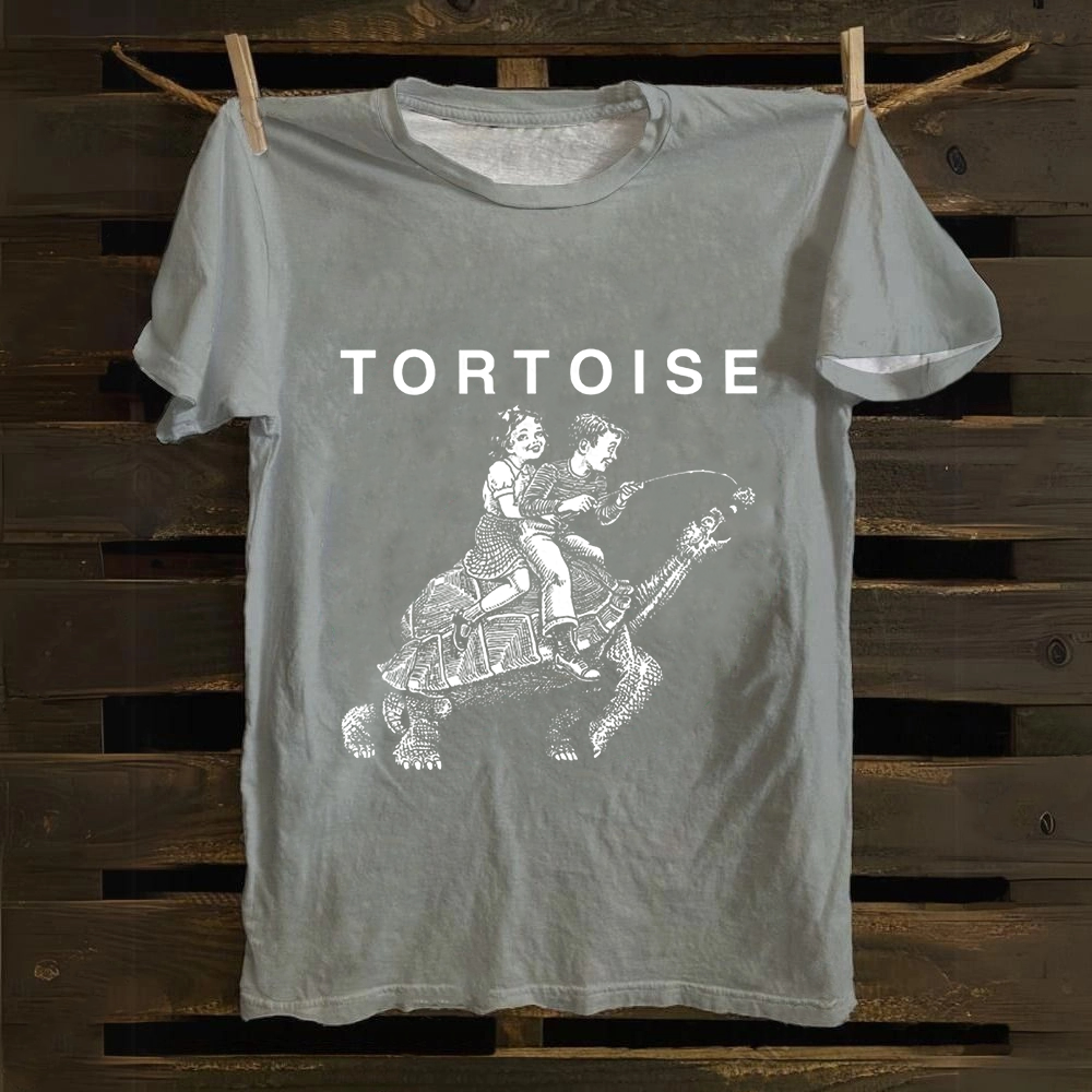 Unisex Vintage Tortoise Band Cotton T-Shirt