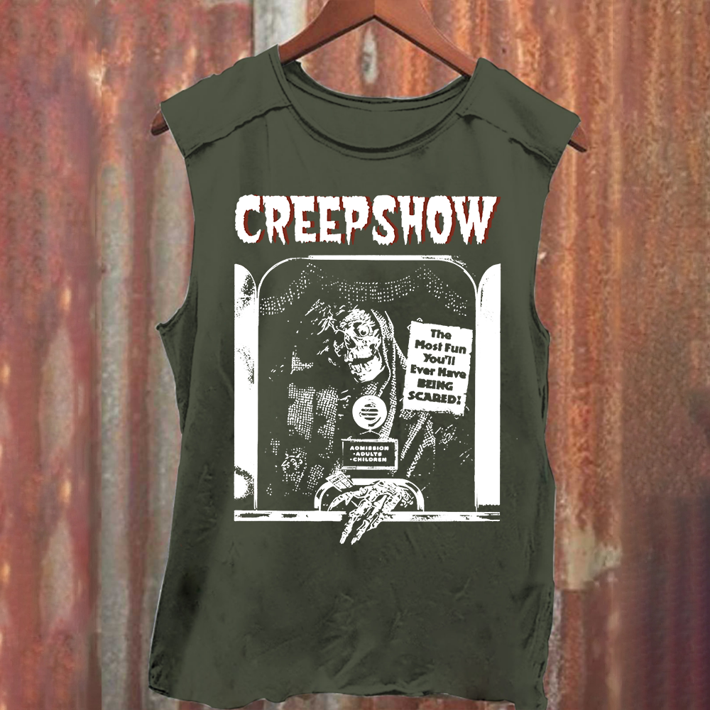 Unisex Washed  Creepshow Horror Movie Tank Top