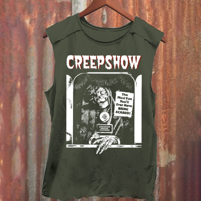 Unisex Washed  Creepshow Horror Movie Tank Top