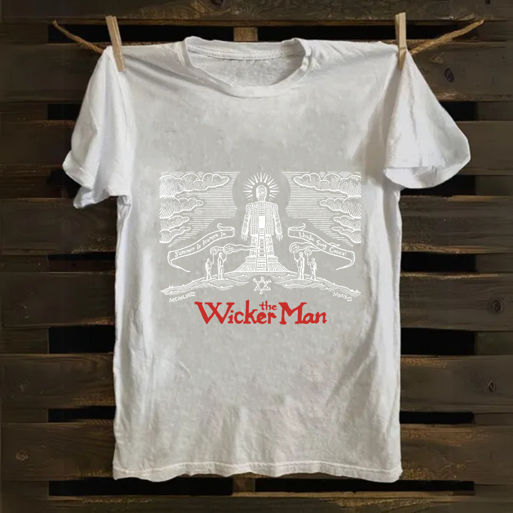 Unisex Vintage The Wicker Man Movie Cotton T-Shirt