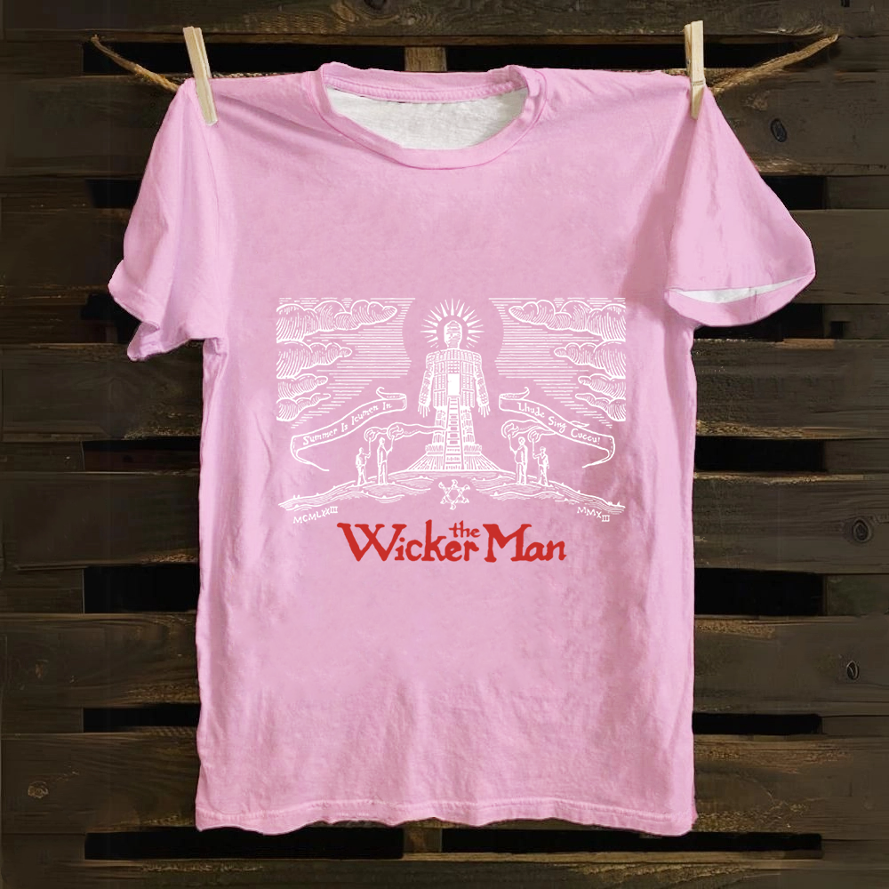 Unisex Vintage The Wicker Man Movie Cotton T-Shirt