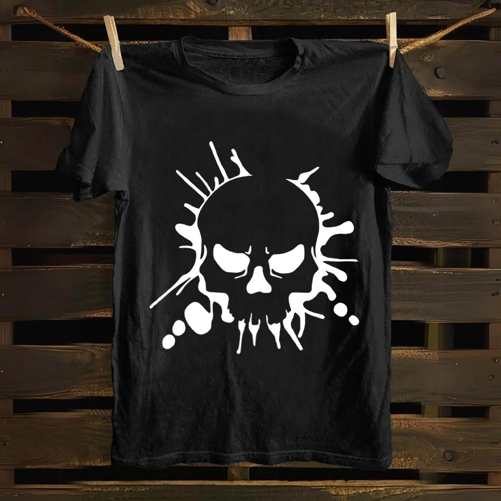 Unisex Vintage Skull Art Cotton T-Shirt