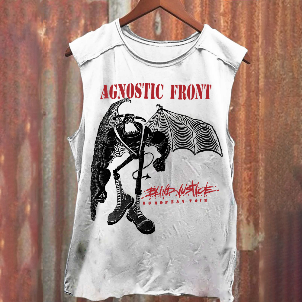Agnostic Front Band Washed Tank Top
