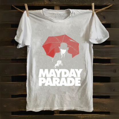 Unisex Vintage  Mayday Parade Rock Band  Cotton T-Shirt