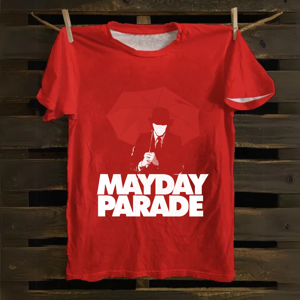 Unisex Vintage  Mayday Parade Rock Band  Cotton T-Shirt