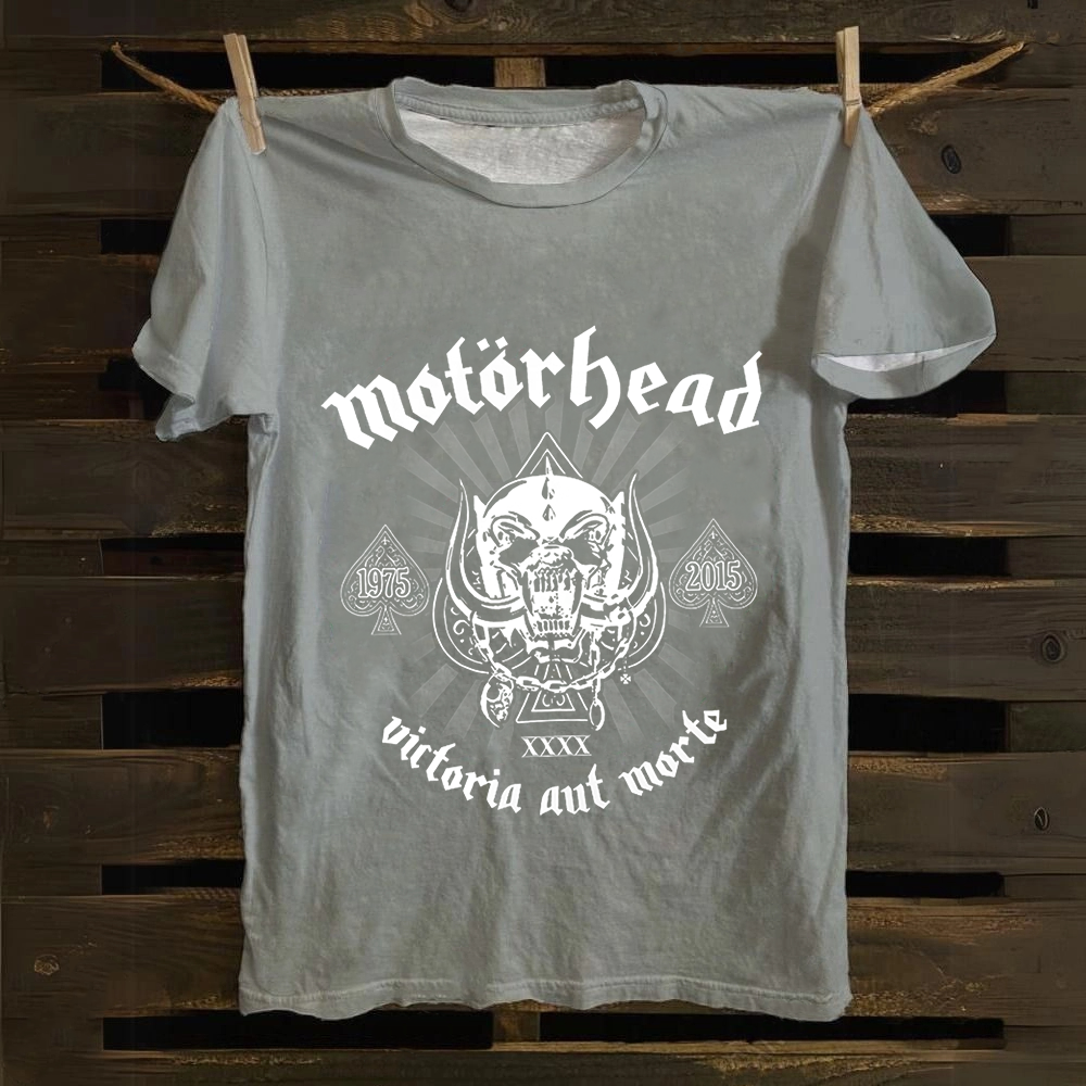Unisex Vintage Motörhead Cotton Motorhead Heavy Metal Band Cotton T-Shirt     