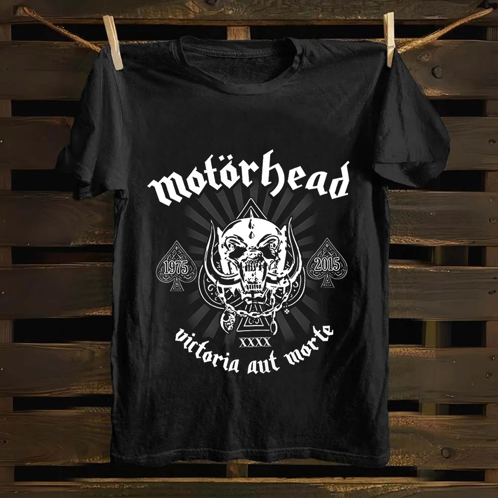 Unisex Vintage Motörhead Cotton Motorhead Heavy Metal Band Cotton T-Shirt     