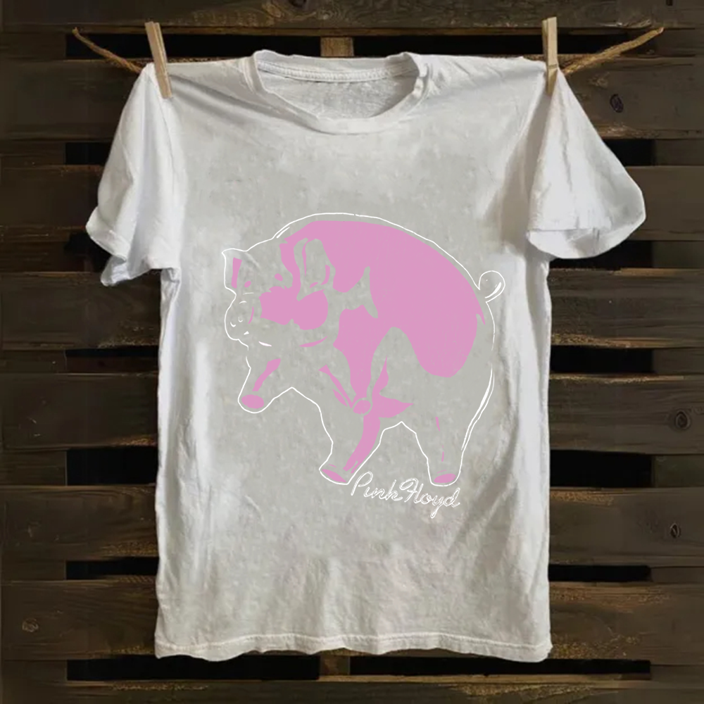 Unisex Vintage Pink Floyd Band Cotton T-Shirt