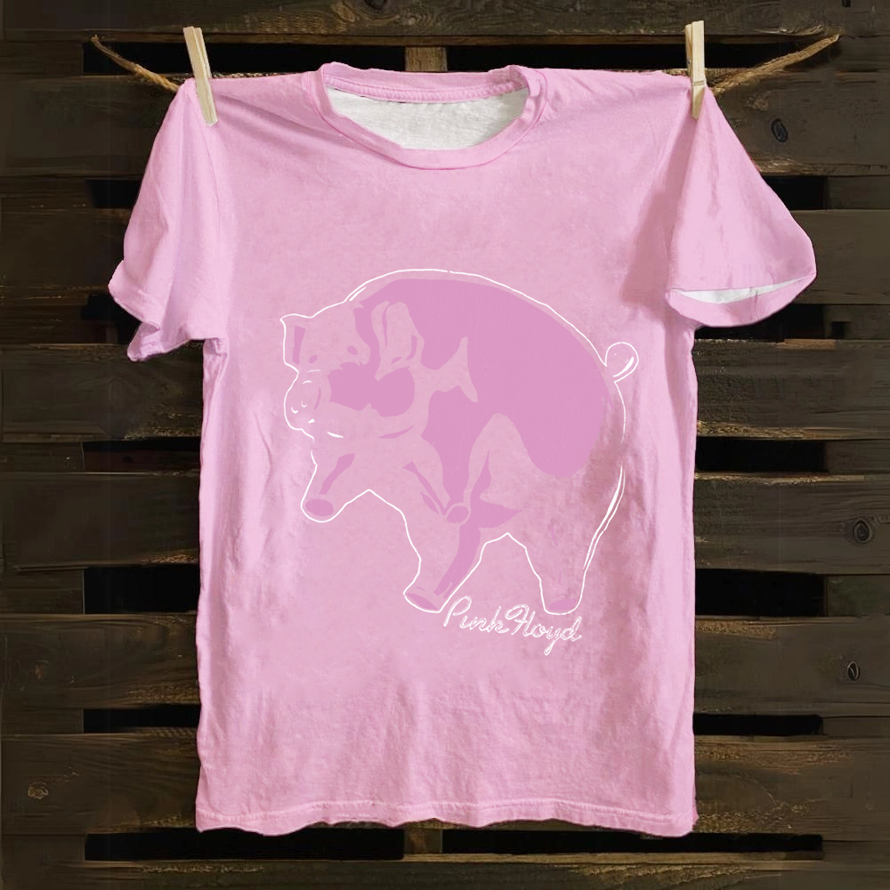 Unisex Vintage Pink Floyd Band Cotton T-Shirt