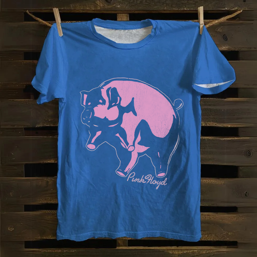 Unisex Vintage Pink Floyd Band Cotton T-Shirt