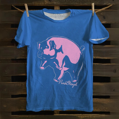 Unisex Vintage Pink Floyd Band Cotton T-Shirt