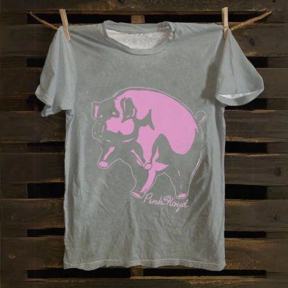 Unisex Vintage Pink Floyd Band Cotton T-Shirt