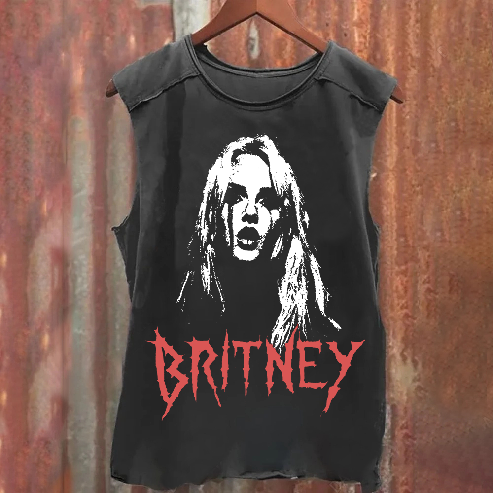 Britney Singer Washed Tank Top