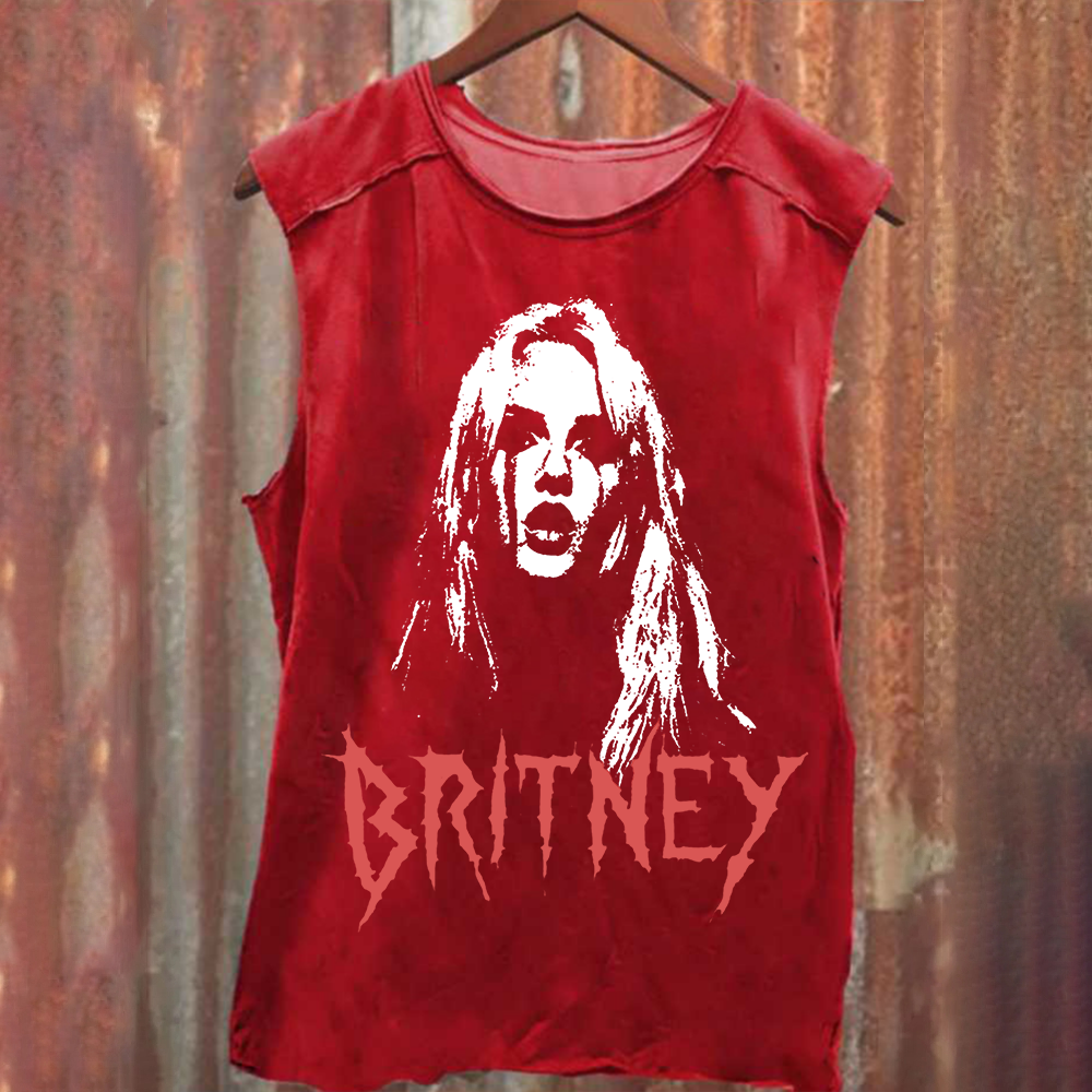Britney Singer Washed Tank Top
